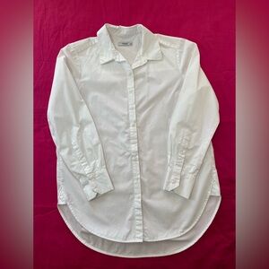 Reserved Eco Aware Women White Button Down Shirt Size M EUR 38 UK 10 Long Sleeve